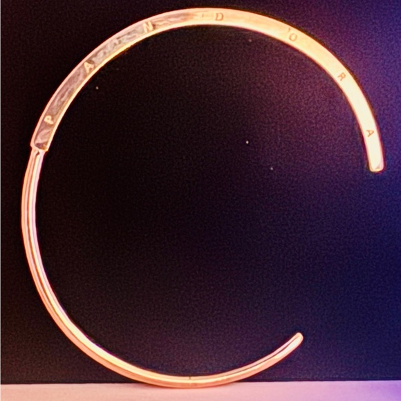 PANDORA Signature I-D Open Bangle - Rose Gold - Picture 10 of 15